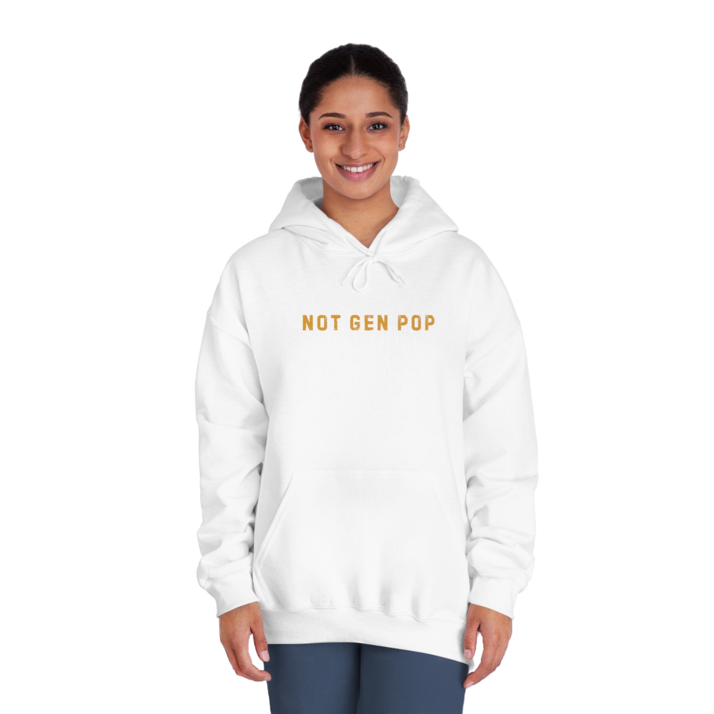 Not Gen Pop (Blackjack) Unisex DryBlend® Hooded Sweatshirt