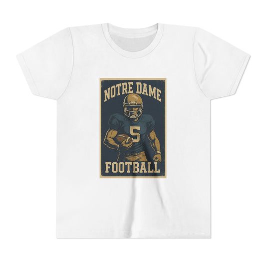 Notre Dame Football Youth Short Sleeve Tee - Perfect for Young Fans