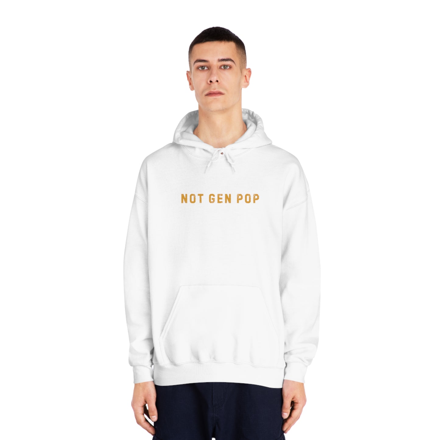 Not Gen Pop (Blackjack) Unisex DryBlend® Hooded Sweatshirt